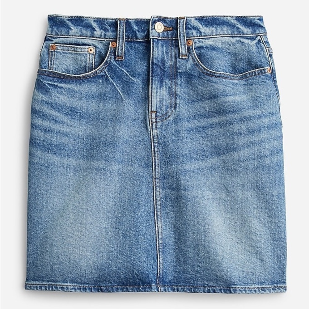 J Crew Denim mini skirt in light sky wash BG551